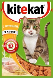 Kitekat корм для кошек в паучах с Курицей в соусе 85 г