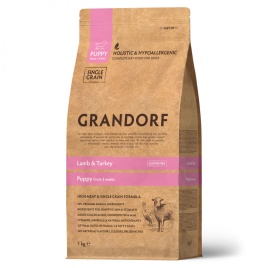 GRANDORF DOG Lamb&Turkey PUPPY (ягнёнок с индейкой для щенков) 1 кг.