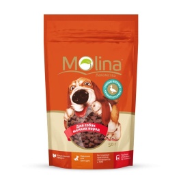 Molina Лакомство для собак мелких пород Утиные кусочки 50 г 1 ш