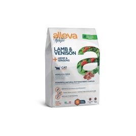 Alleva Holistic Cat Adult Lamb & Venison сухой корм для взрослых кошек с ягненком и олениной, коноплей и женьшенем - 5 кг