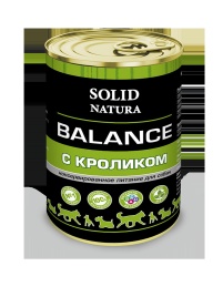 Solid Natura Balance консервы для собак, кролик - 340 г