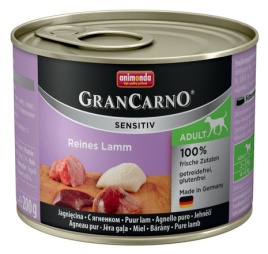 Animonda GranCarno Sensitiv / Анимонда Гран Карно Сенситив с ягненком для чувствительных собак 200 г (консервы)