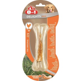 8 в 1 Делайт M 1 шт. косточка с курицей сверхпрочная