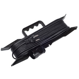 Удлинитель на рамке У1С-1-20 1 розетка, с заземлением, ПВС 3х2,5, 20м (1/5)