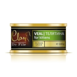Clan De File влажный корм для котят с телятиной в консервах - 100 г