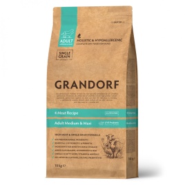 GRANDORF DOG 4 Meat PROBIOTIC MED&MAXI (4 мяса c пробиотиками для cобак средних и крупных пород) 10 кг.