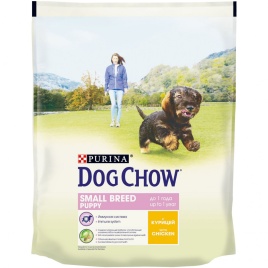 Purina Dog Chow сухой корм для щенков мелких пород с курицей - 800 гр