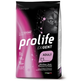 Prolife Exigent сухой корм для кошек с кабаном, перепелкой и фазаном - 1,5 кг