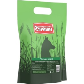 Каша для собак Четвероногий гурман 4 злака - 1 кг