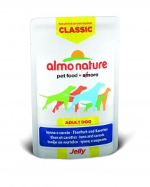 Almo Nature Classic Adult Dog Tuna & Carrots Jelly паучи для взрослых собак с тунцом и морковью в желе - 70 г