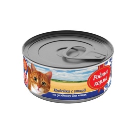 Родные Корма Индейка с уткой по-уездному для кошек 100 г