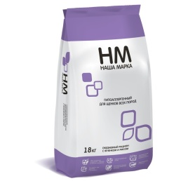 Наша Марка сухой гипоаллергенный корм для щенков всех пород с ягненком и рисом 12 кг