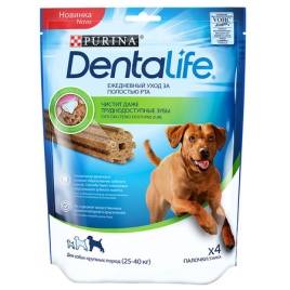Purina DentaLife лакомство для собак крупных пород - 142 г