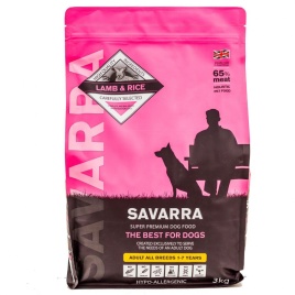 Savarra Adult Dog Lamb Сухой корм для взрослых собак с ягненком и рисом - 3 кг