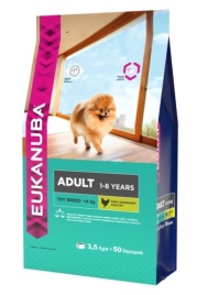 Eukanuba Adult Toy Breed для собак миниатюрных пород с птицей - 3.5 кг