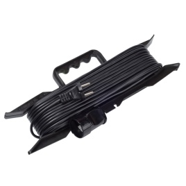 Удлинитель на рамке УС-1-20 1 розетка, без заземления, ПВС 2х1,0, 20м (1/10)