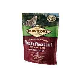 Carnilove Duck & Pheasant for Adult Cats Hairball Control сухой корм для взрослых домашних кошек с уткой и фазаном - 400 г