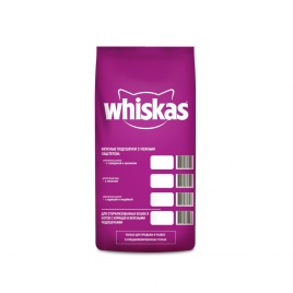 Whiskas вкусные подушечки с нежным паштетом, аппетитное ассорти с говядиной, ягненком и кроликом для взрослых кошек старше 1 года - 5 кг