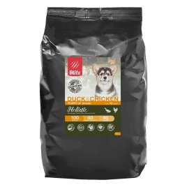 Сухой беззерновой корм Blitz Puppy для щенков с уткой и цыпленком - 12 кг