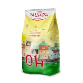 Наш рацион сухой корм для взрослых собак с говядиной - 2 кг