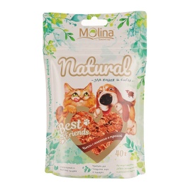 Molina Best Friends лакомство для кошек и собак Чипсы с ягненком и треской - 40 г