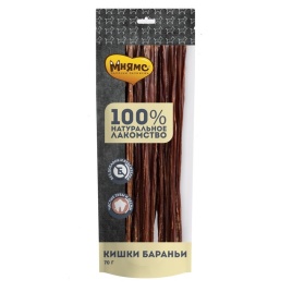 Мнямс лакомство для собак кишки бараньи 70 г