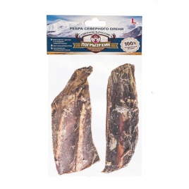 Лакомство Погрызухин для собак ребро северного оленя L
