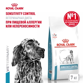 Диетический влажный корм Royal Canin Sensitivity Control для собак при пищевой аллергии или непереносимости, с уткой и рисом, паштет, банка, 410 г