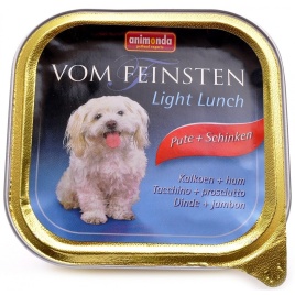 Animonda Vom Feinsten Light Lunch / Анимонда Вомфейнштейн Лайт Ланч для собак с индейкой и ветчиной 150 г (консервы)