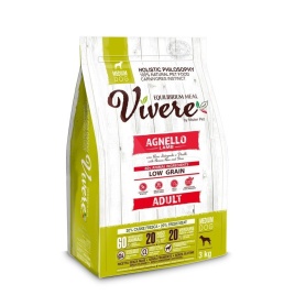 Vivere Medium Adult сухой корм для взрослых собак средних пород со вкусом ягненка - 3 кг