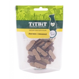 TiTBiT Ломтики с говядиной для кошек - 40 г