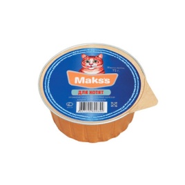 Влажный корм Maks's для котят курицей и печенью - 75 г