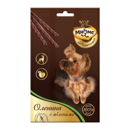 Мнямс Деликатес лакомые палочки для собак с олениной и яблоком 13,5 см - 3х11 г 1 ш