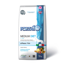 Forza10 Diet для взрослых собак средних пород из океанической рыбы с микрокапсулами - 12 кг