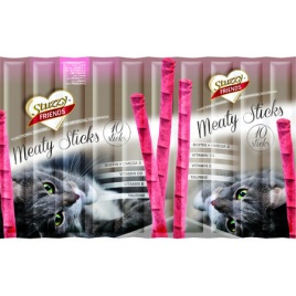Лакомство палочки STUZZY FRIENDS для кошек с ветчиной - 50 гр