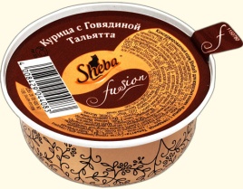 Sheba консервы из курицы и говядины в соусе "Тальятта" для взрослых кошек - 80 г