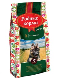 Родные корма сухой корм для щенков 2,045 кг