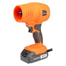 Воздуходувка аккумуляторная GRAMEX HJF-1000/21 (21 Вт, 130 км/час, аккум Li-2,0А/ч) картон, 1 акб (1/8)
