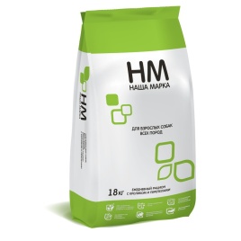 Наша Марка сухой корм для взрослых собак всех пород с кроликом и перепелами 18 кг