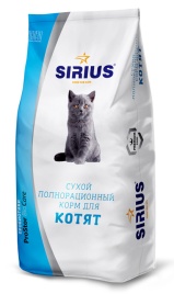 Sirius Сухой корм для котят с мясом птицы - 400 г