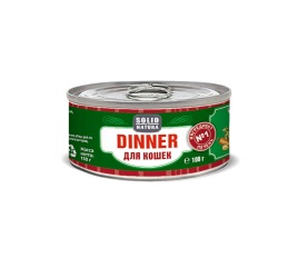Solid Natura Dinner Печень влажный корм для кошек в жестяной банке 100 г
