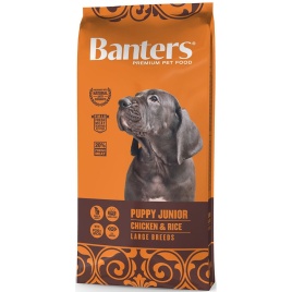 Сухой корм Banters Puppy Junior Large для щенков и беременных/кормящих собак с курицей и рисом - 15 кг