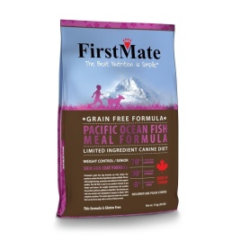 FirstMate Pacific Ocean Fish Meal Weight Control сухой беззерновой низкокалорийный корм для пожилых собак и собак, склонных к ожирению 20 кг