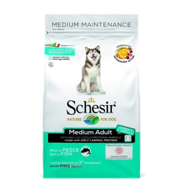 Schesir сухой корм для собак средних пород, с рыбой - 12 кг