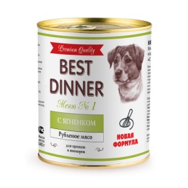 Best Dinner Premium консервы для щенков с ягненком - 0,34 кг