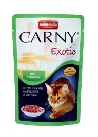 Animonda Паучи Carny Exotic с мясом страуса для кошек Цена за упаковку 85 г