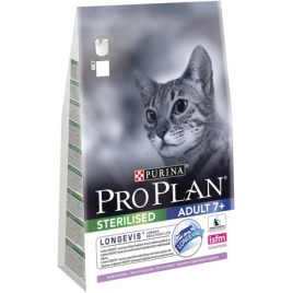 Pro Plan Cat Senior 7+ Sterilised сухой корм для стерилизованных кошек старше 7 лет с индейкой - 3 кг
