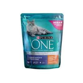 Сухой корм Purina One для взрослых кошек для красивой шерсти и вывода шерсти с курицей и цельными злаками - 750 г