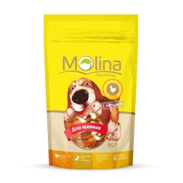 Molina Лакомство для щенков Куриное филе на косточке 65 г 1 ш