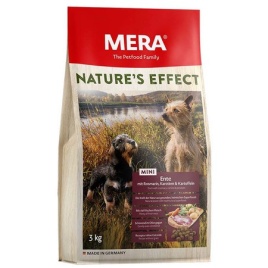 Mera Nature's Effect Ente Mit Rosmarin, Karotten & Kartoffeln сухой корм для взрослых собак мелких пород с уткой, розмарином, морковью и картофелем - 1 кг